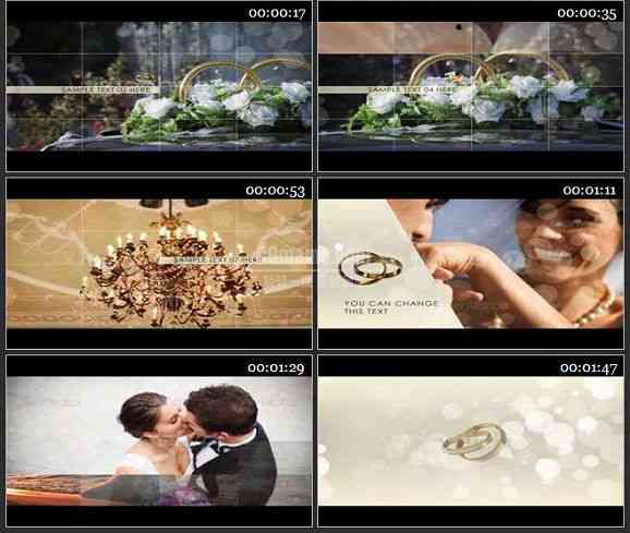 AE1920-婚礼相册视频