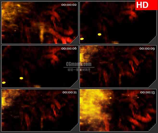 BG0942-爆裂火焰火苗LED动态背景高清视频背景素材