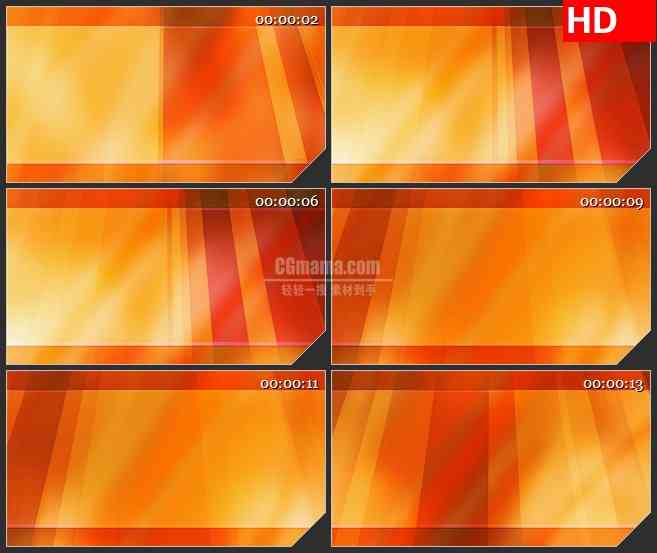 BG1126-橙红色光线光条写字板动态LED高清视频背景素材