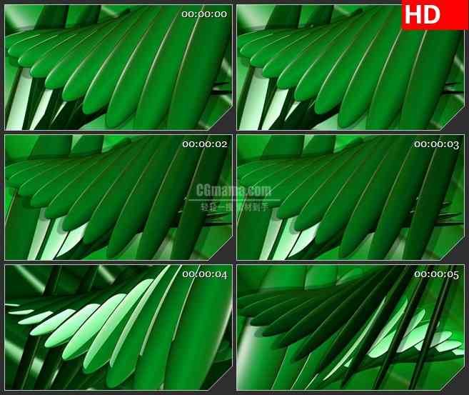 BG1299-龙卷风绿色椭圆珠排动态LED高清视频背景素材