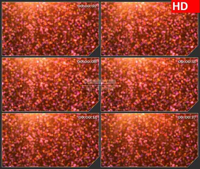 BG1324-闪烁红色粉红色渐变多边形颗粒蜂窝型光斑动态LED高清视频背景素材
