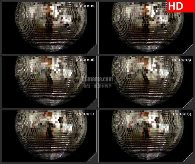BG1407迪斯科音乐KTV亮片球动态LED高清视频背景素材