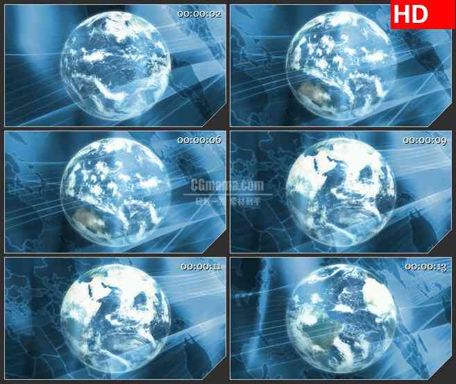 BG1705科技感地球高清led大屏视频背景素材