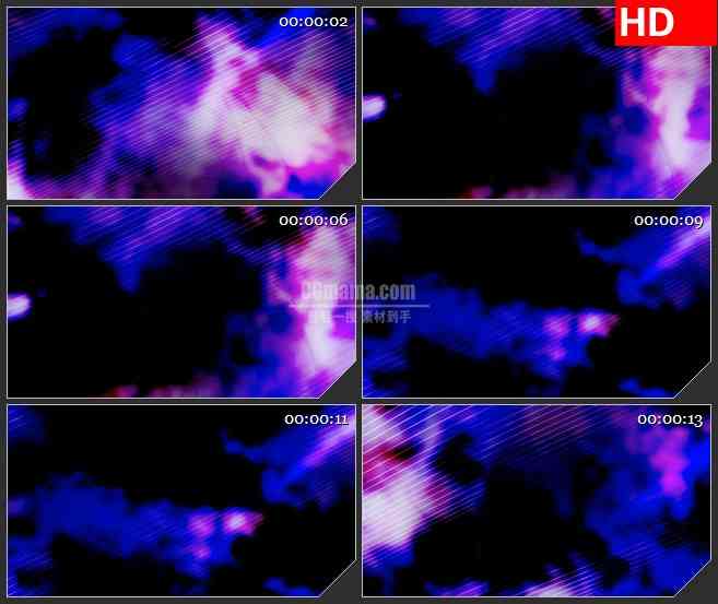 BG1746蓝紫色云雾背景条纹动态LED高清视频背景素材