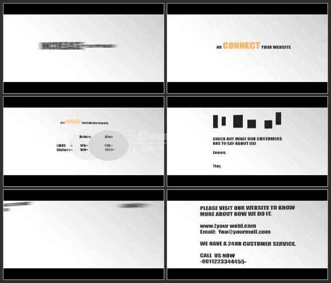 AE2946-顺序滑动的标题 文本展示 企业宣传介绍片