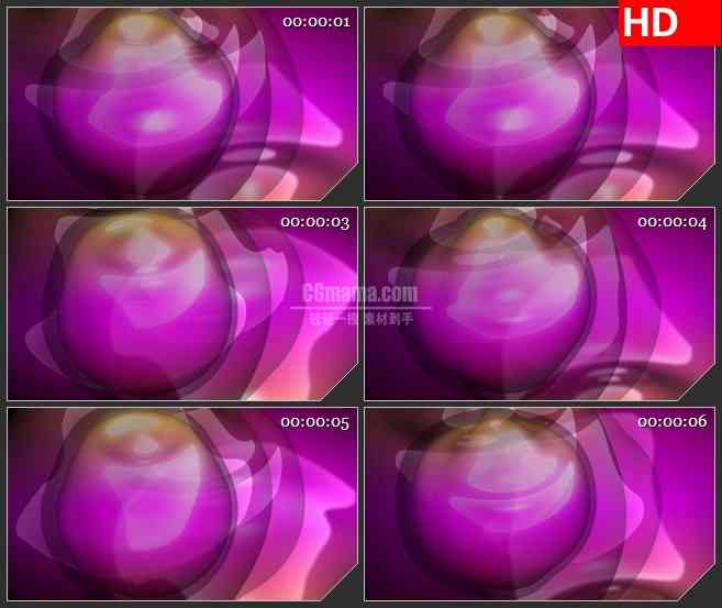 BG1969旋转的紫色球体高清led大屏视频背景素材
