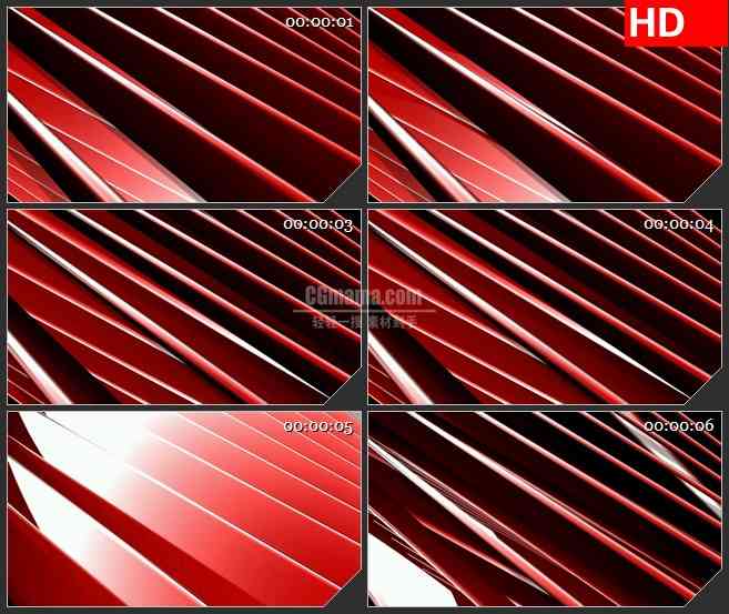 BG2023暗红色三维立体光条旋转动态LED高清视频背景素材