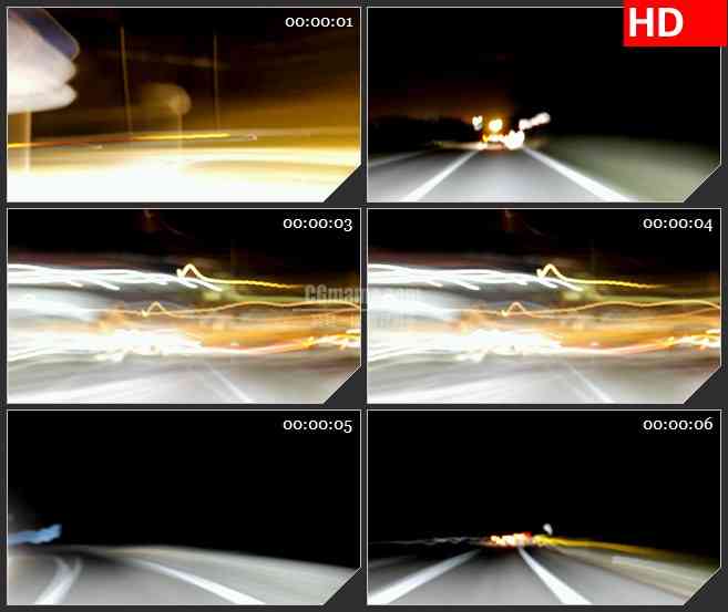BG2353高速夜晚骑车高清led大屏视频背景素材