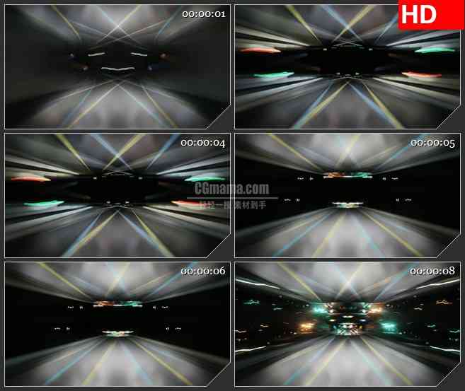 BG2355高速夜晚骑车3高清led大屏视频背景素材
