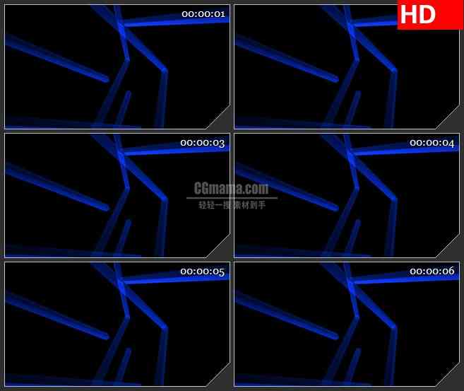 BG2417蓝色光束旋转高清led大屏视频背景素材