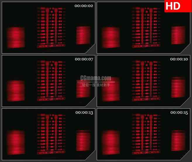 BG2473谱分析仪侧面模糊高清led大屏视频背景素材