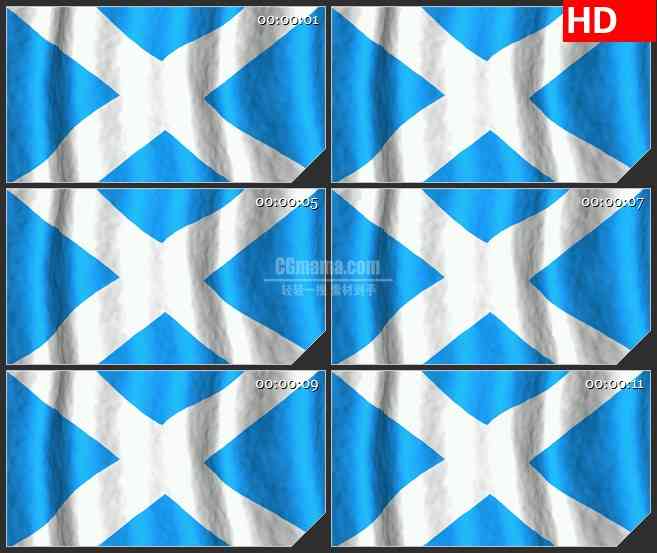 BG2802苏格兰国旗飘动高清led大屏视频背景素材