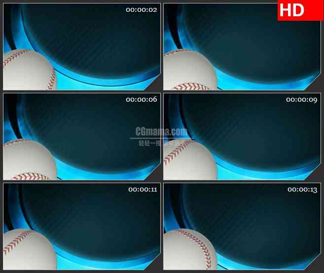 BG3038体育频道 棒球栏目高清led大屏视频背景素材
