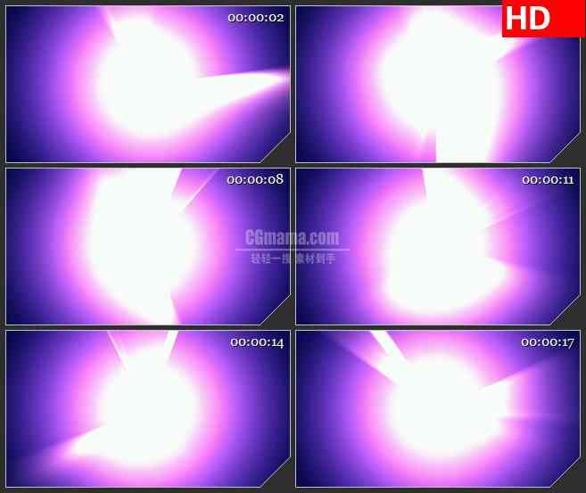 BG3128紫色渐变光芒 强曝光高清led大屏视频背景素材