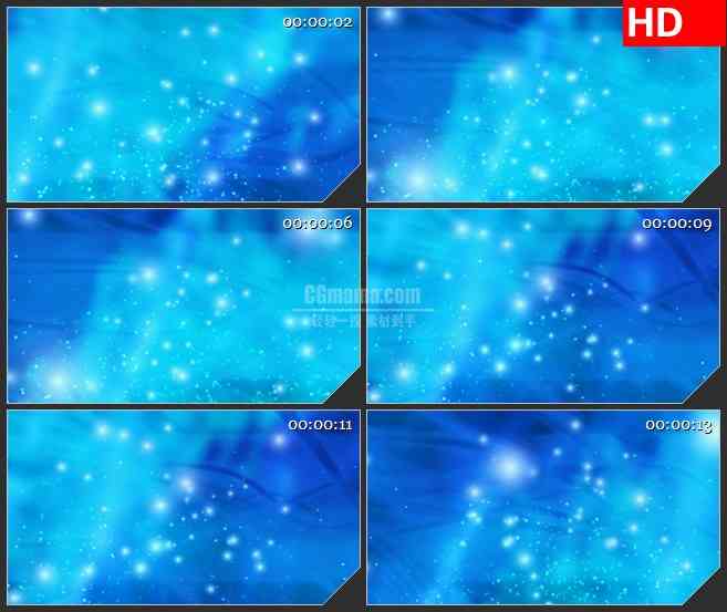 BG3210动态光背 蓝色粒子星光led大屏背景高清视频素材