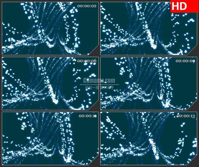 BG3301蓝色粒子光通道led大屏背景高清视频素材