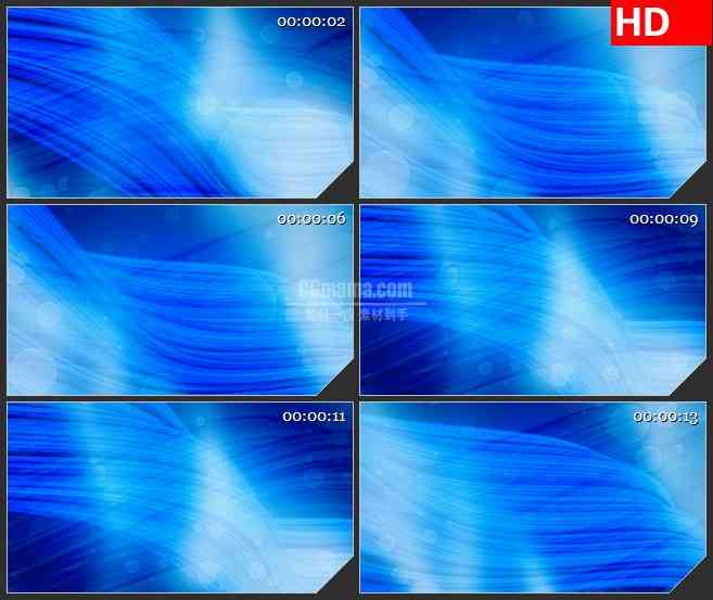 BG3360柔顺的蓝色波浪线  透明的波点 led大屏背景高清视频素材