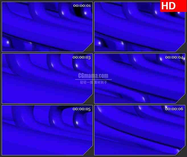 BG3394跳动的蓝色圆管led大屏背景高清视频素材