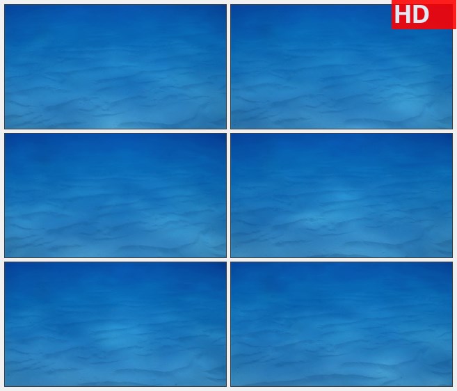 ZY1651蓝色水波涟漪海底沙子高清实拍视频素材