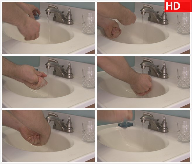 ZY1766洗手高清实拍视频素材