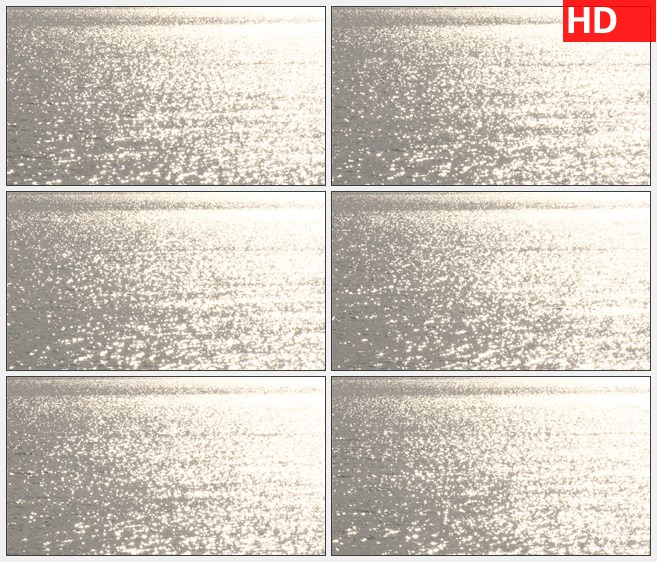 ZY1795阳光照耀在广阔的水面上海水波光粼粼高清实拍视频素材