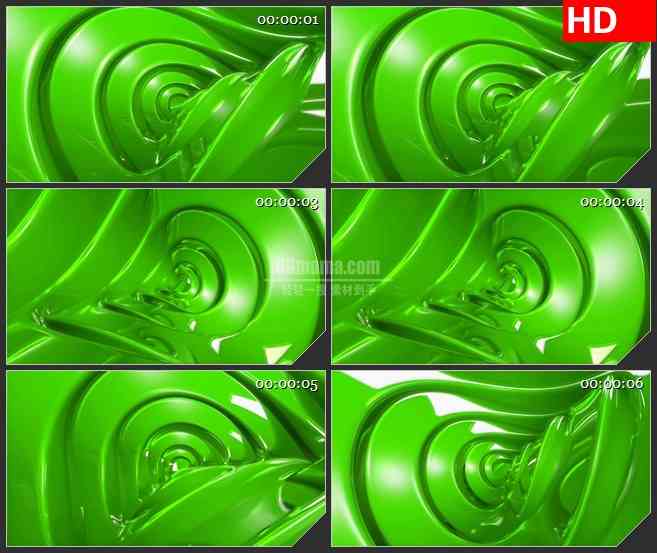 BG3716绿色形状旋转led大屏背景高清视频素材