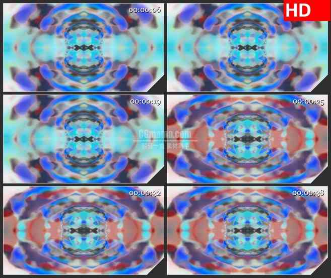 BG3727朦胧晶体 镜像 (2)led大屏背景高清视频素材