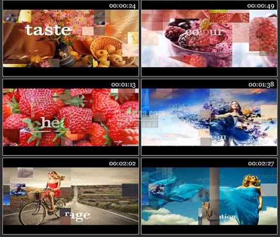 AE2272-水果广告宣传幻灯片 图片展示