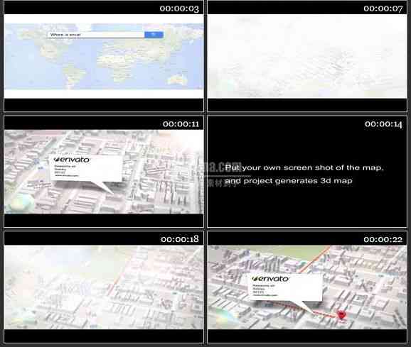 AE2384-谷歌三维地图定位广告