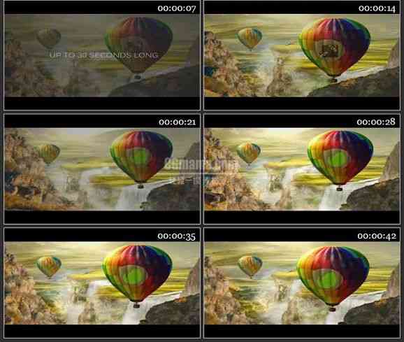 AE2469-五彩缤纷的世界热气球 LOGO标志展示