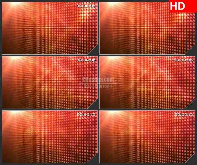 BG4136红色圆点闪亮墙光影led大屏背景高清视频素材