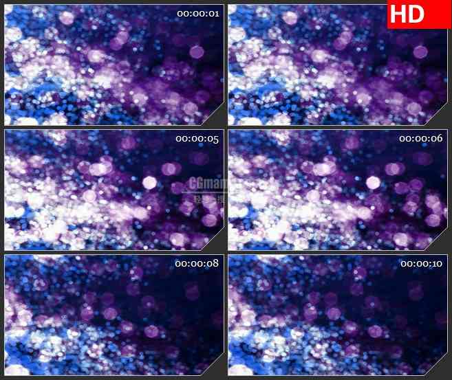BG4447紫色闪烁梦幻光斑粒子led大屏背景高清视频素材