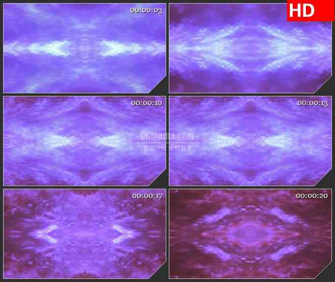 BG4452紫色云雾纹理蒙太奇led大屏背景高清视频素材
