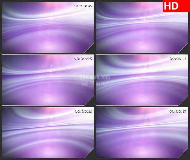 BG4476白色抽象环形光影辉光紫色背景led大屏背景高清视频素材