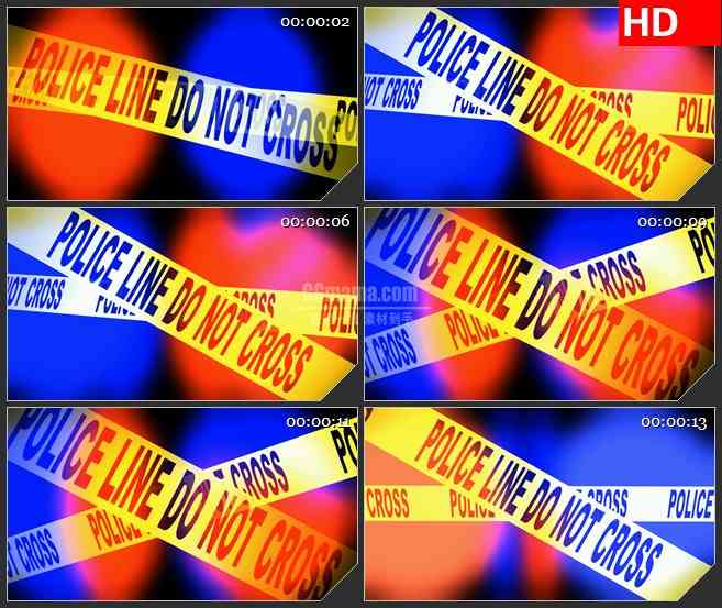 BG4619红色蓝色柔光警察黄色封锁条led大屏背景高清视频素材