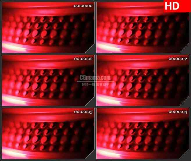 BG4631红色圆盘粒子圆珠振动特写led大屏背景高清视频素材