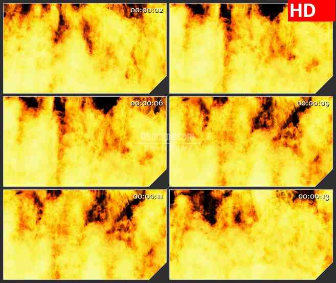 BG4636黄色橙色火焰燃烧动态背景led大屏背景高清视频素材
