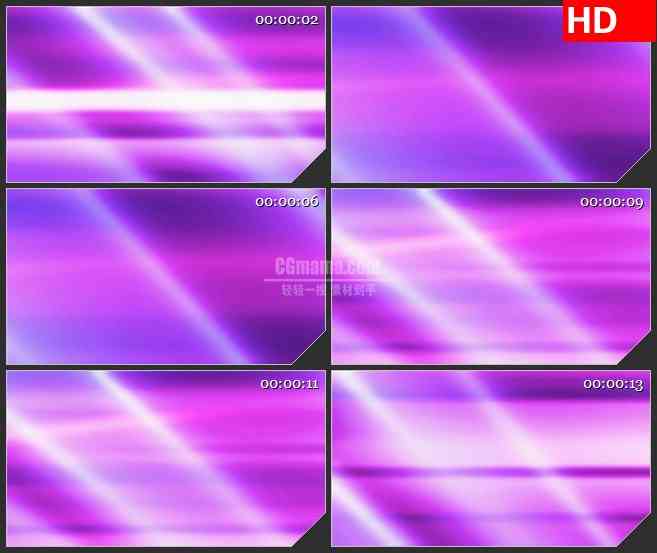 BG4650渐变紫色光影白色横条纹辉光移动led大屏背景高清视频素材